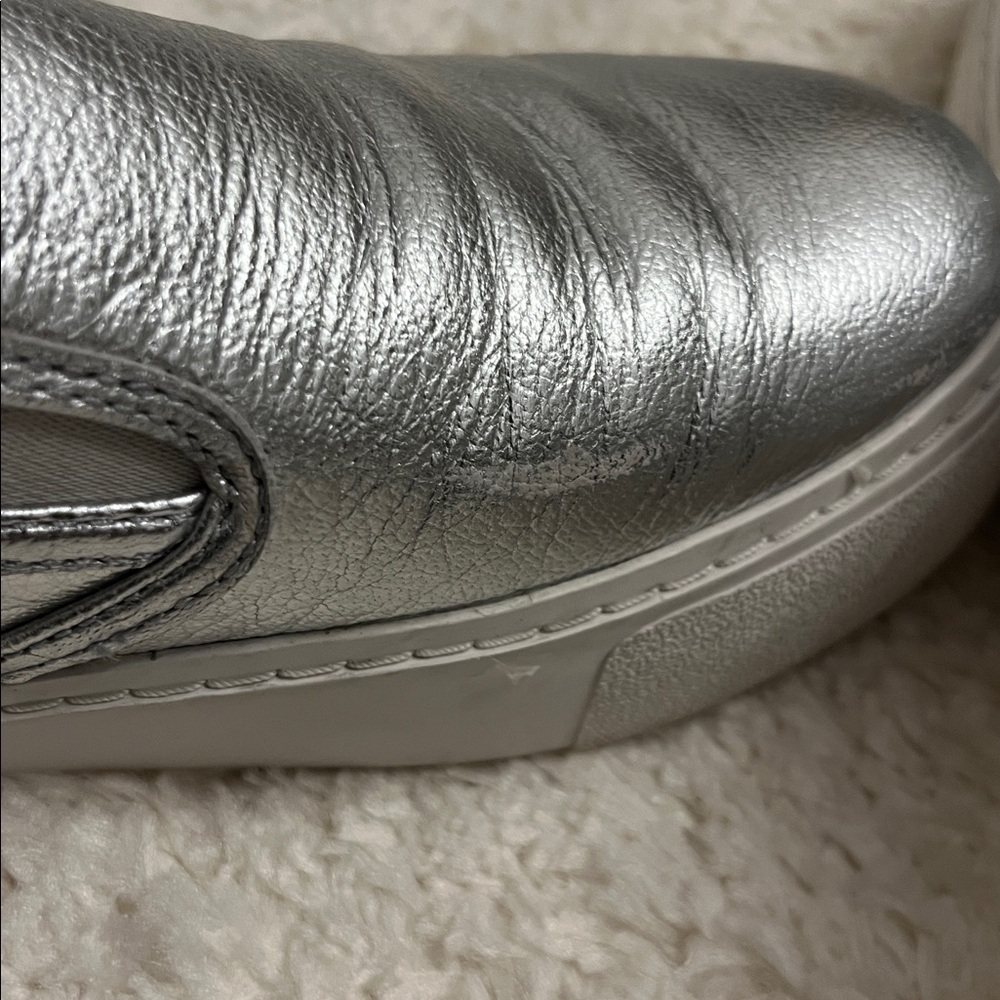 Bcbgeneration Metallic Silver Loafers - image 4
